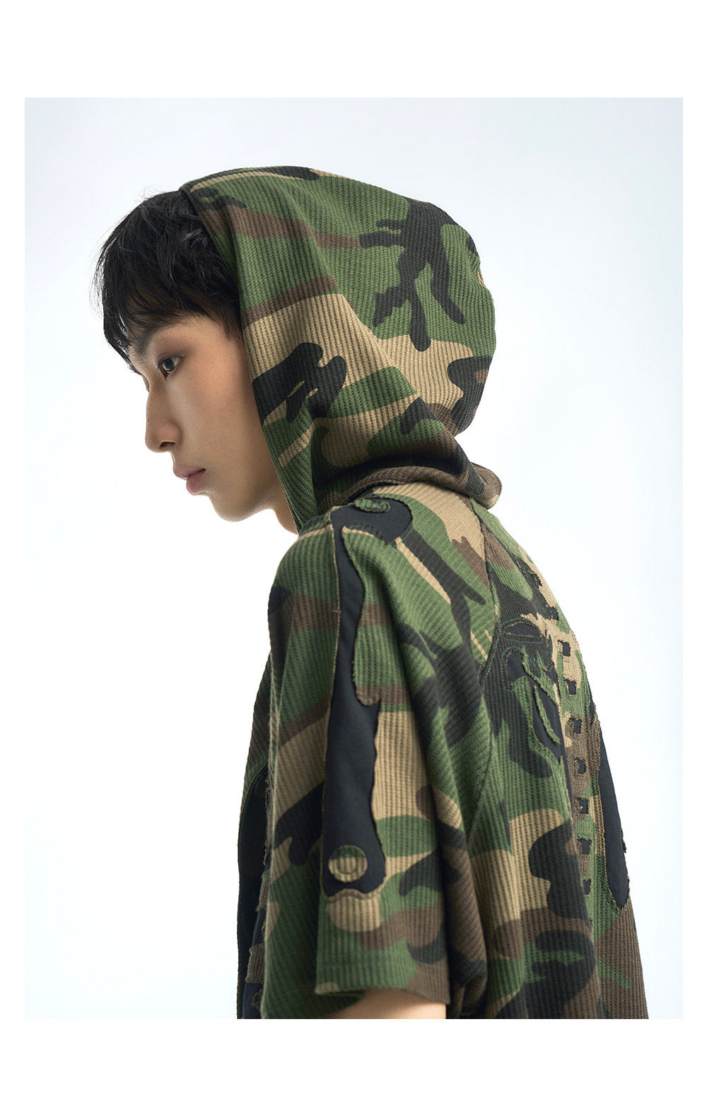 Removable Hooded Camouflage T-Shirt