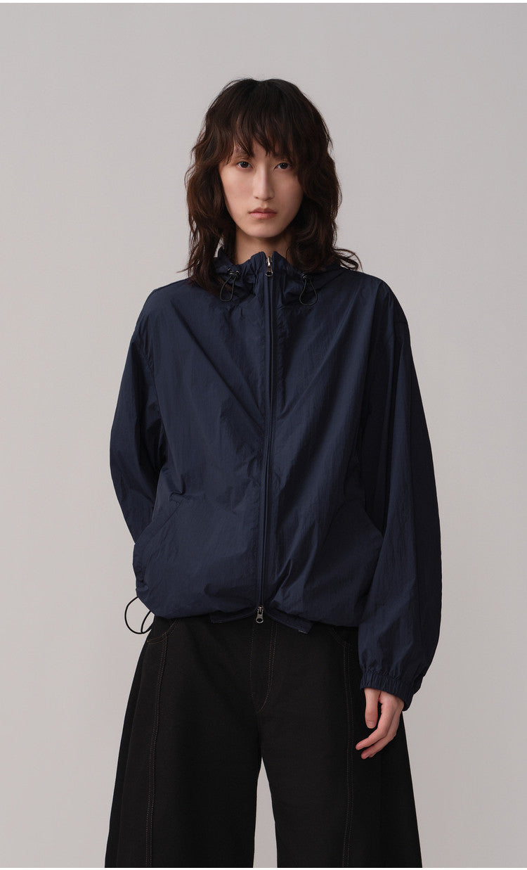 Lightweight, Wind-Resistant Casual Jacket with Hood