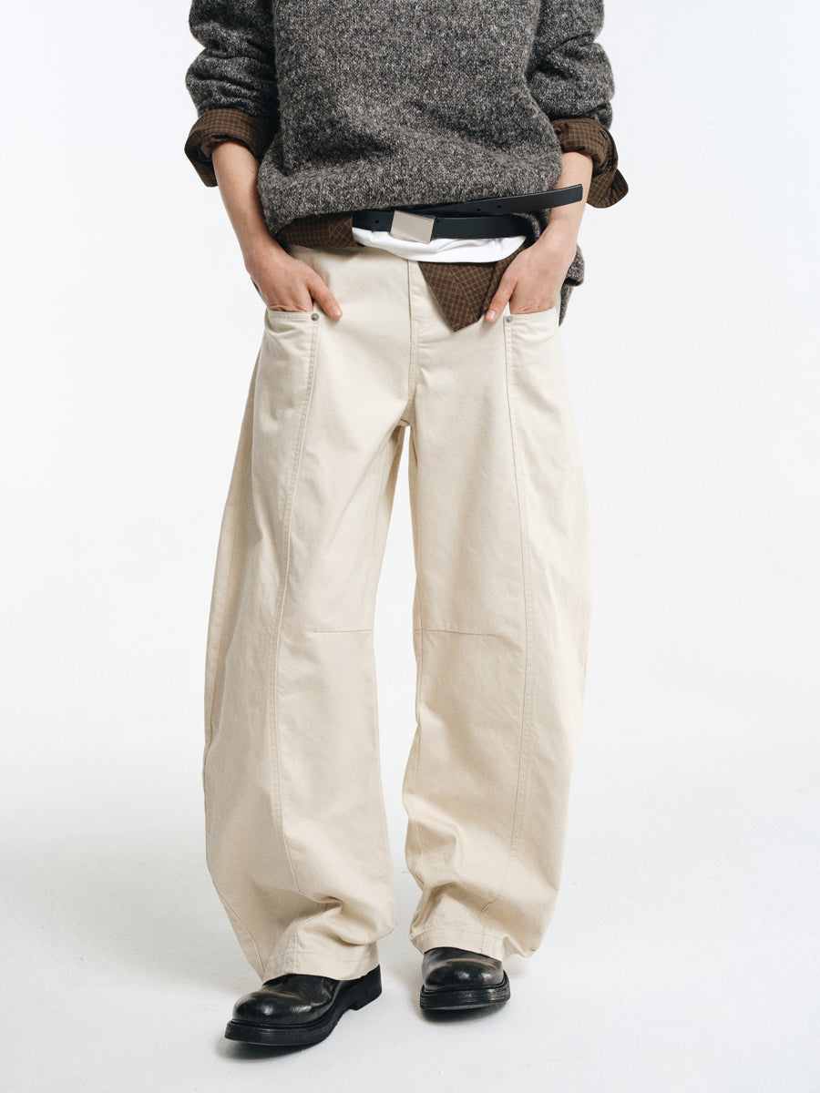 Cotton Rivet Casual Pants