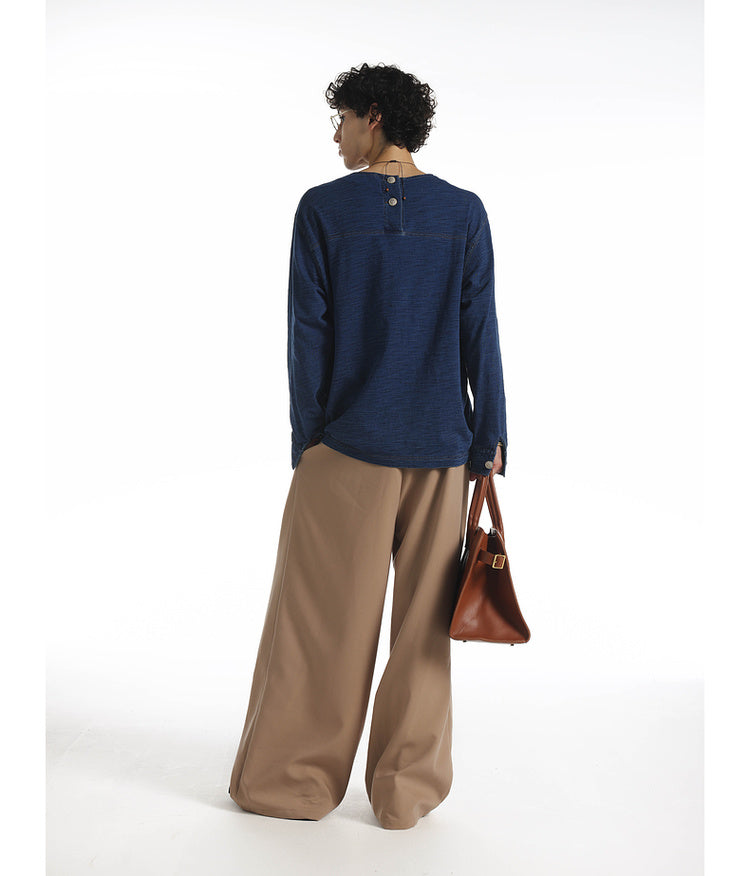 Lightweight round neck T-shirt