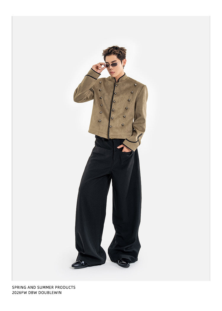 Casual Pants with 3D Patch Pockets
