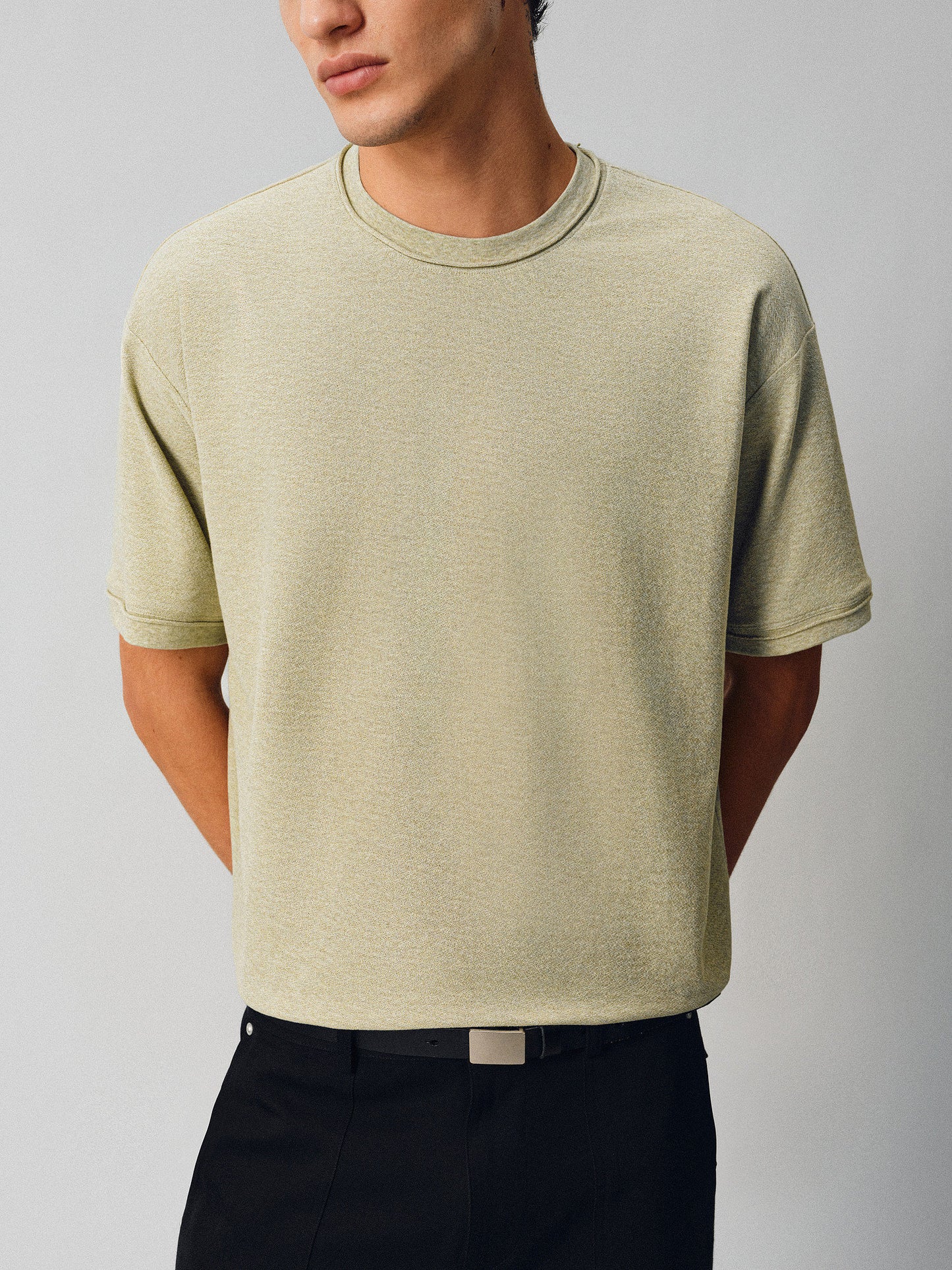 Basic Round-Neck Cotton T-Shirt