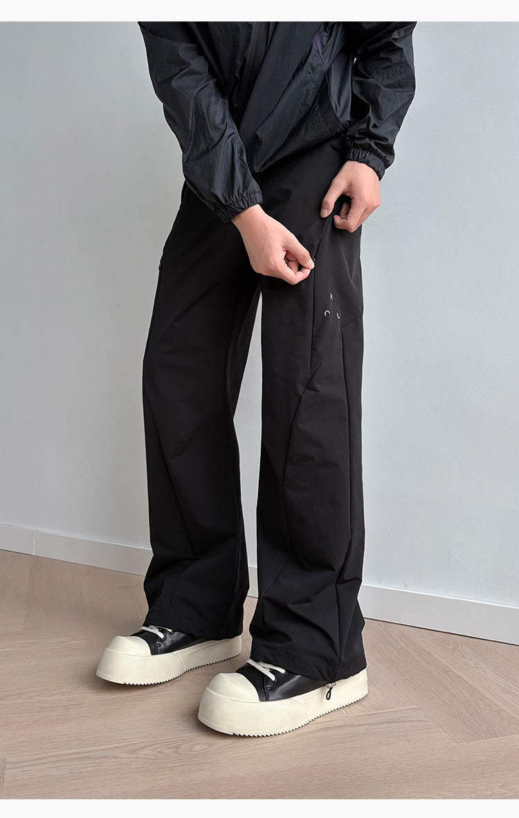 Water-repellent Zipper Casual Pants
