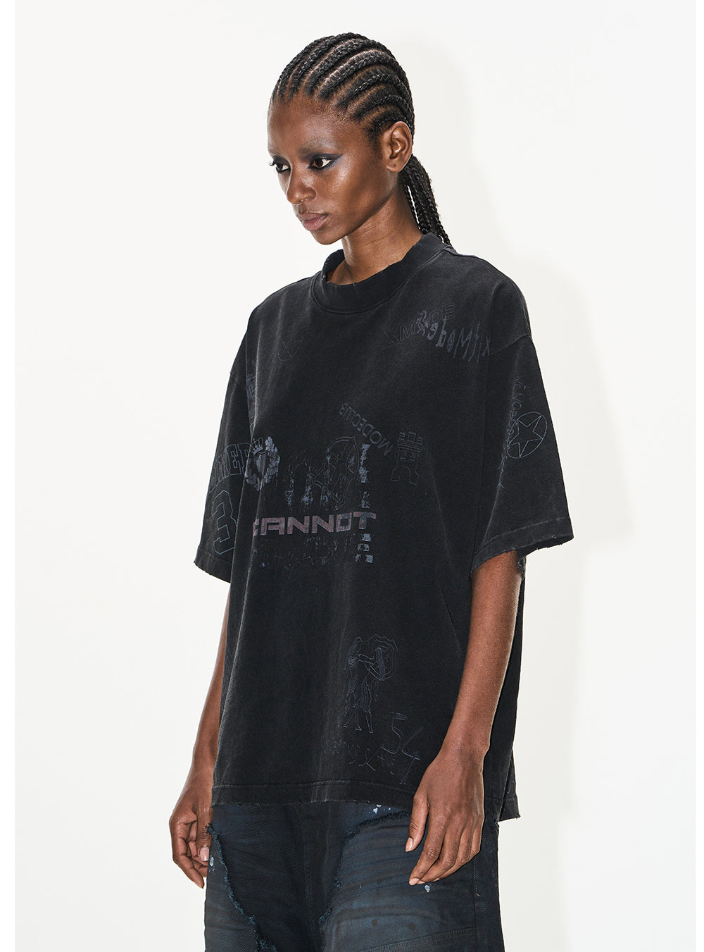 Damaged graffiti T-shirt