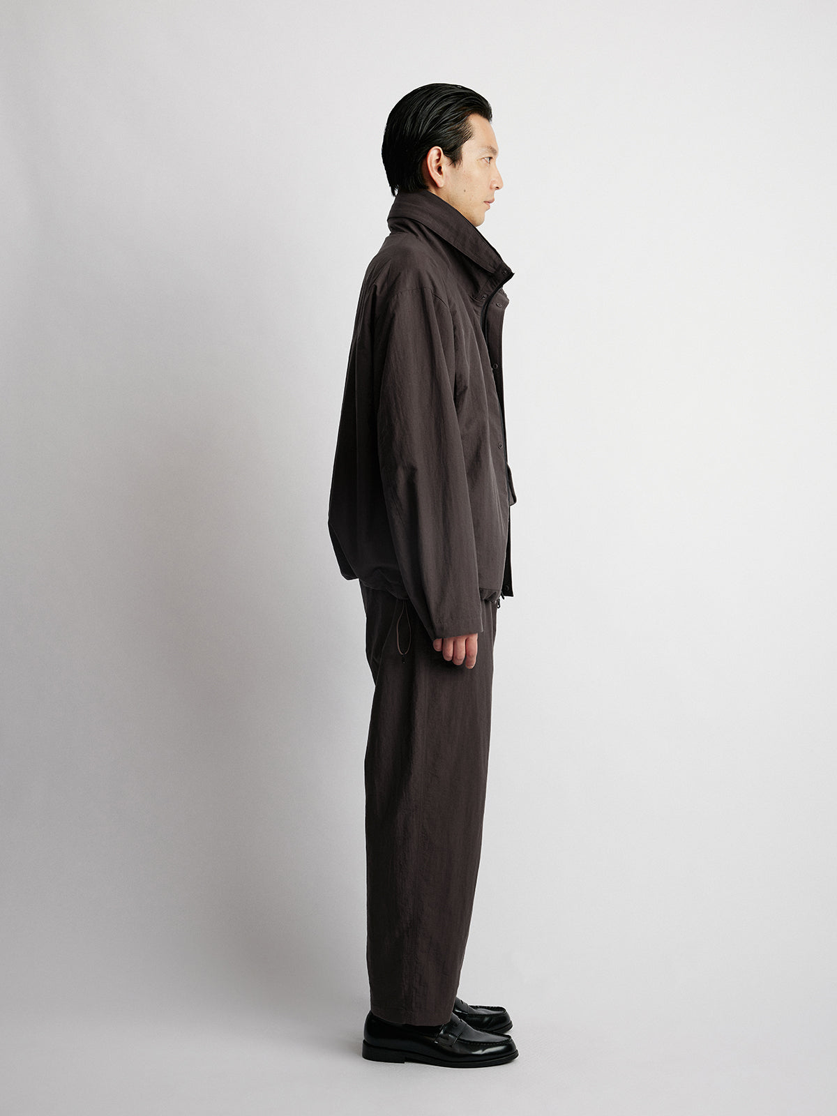 Stand Collar Hooded Jacket