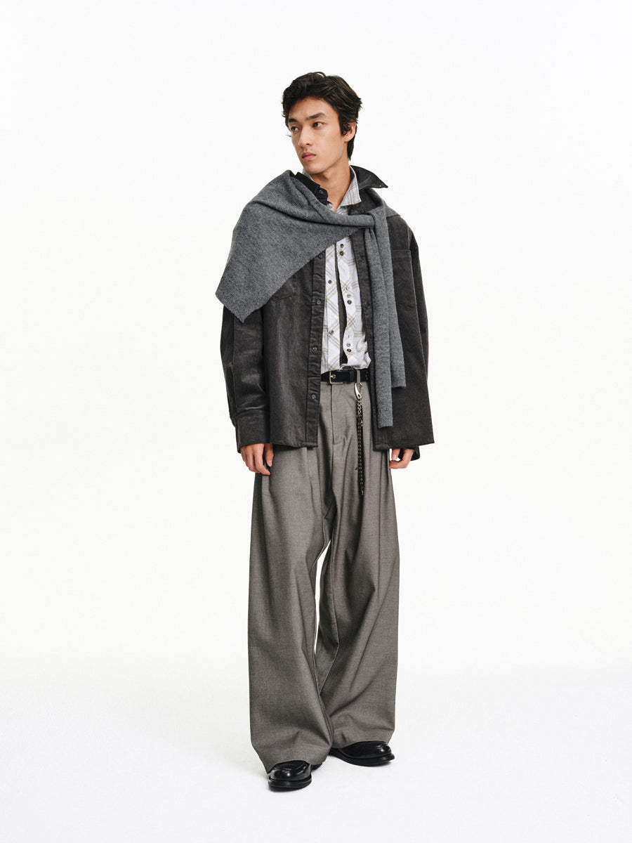 Wide-Leg Casual Pants