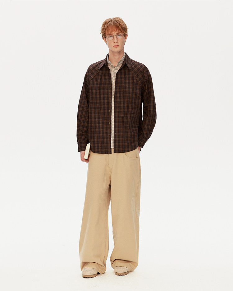 카라 캐주얼 레이어드 셔츠