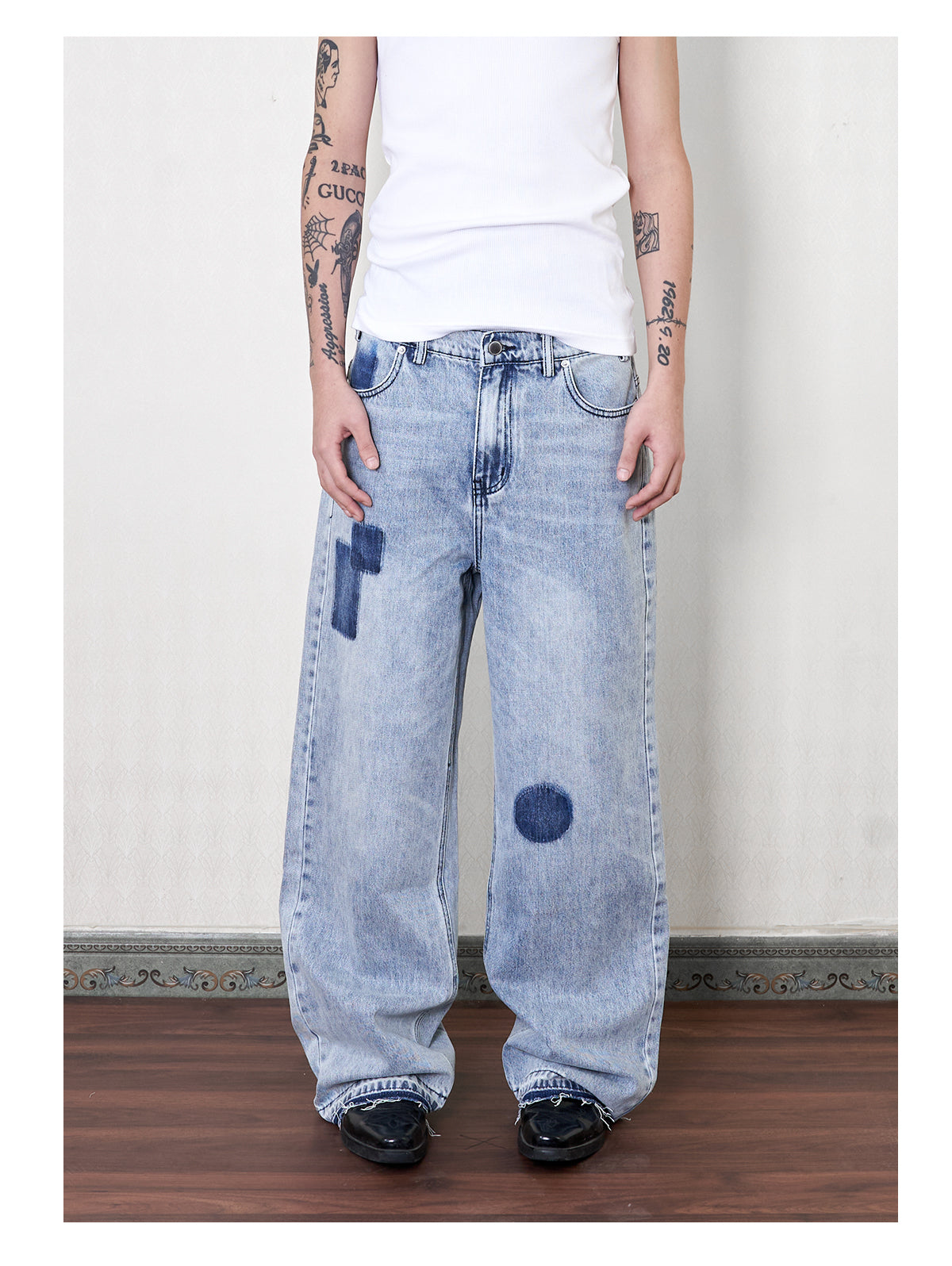 Cotton Patch Straight Jeans