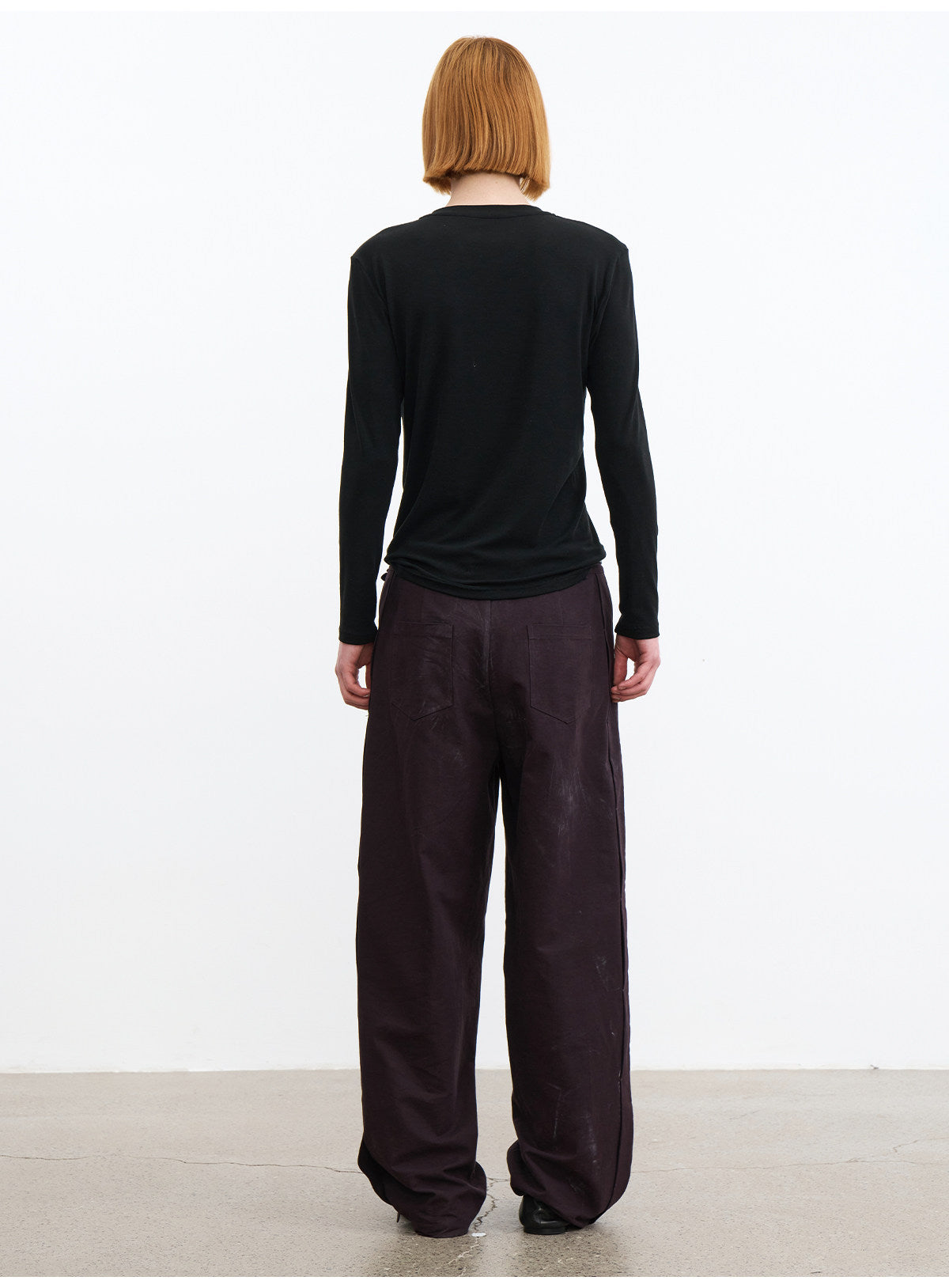 Casual Pants with Side Ribbing