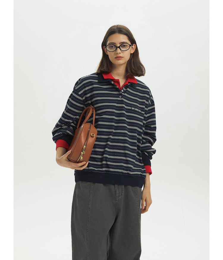 Retro College Polo Shirt