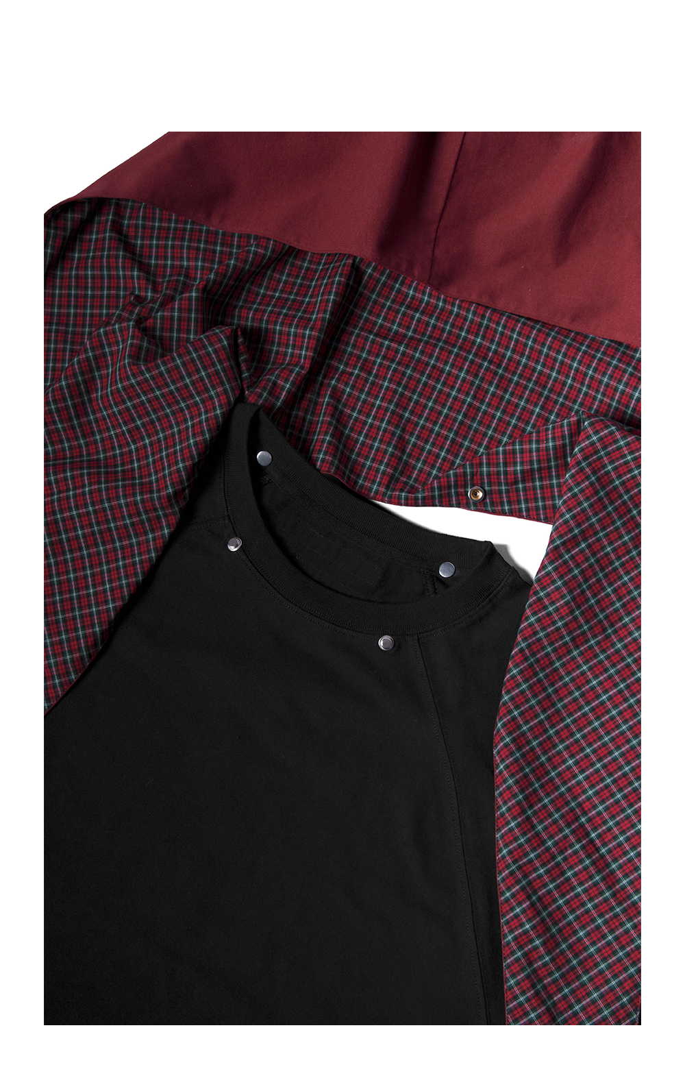 Detachable hooded T-shirt