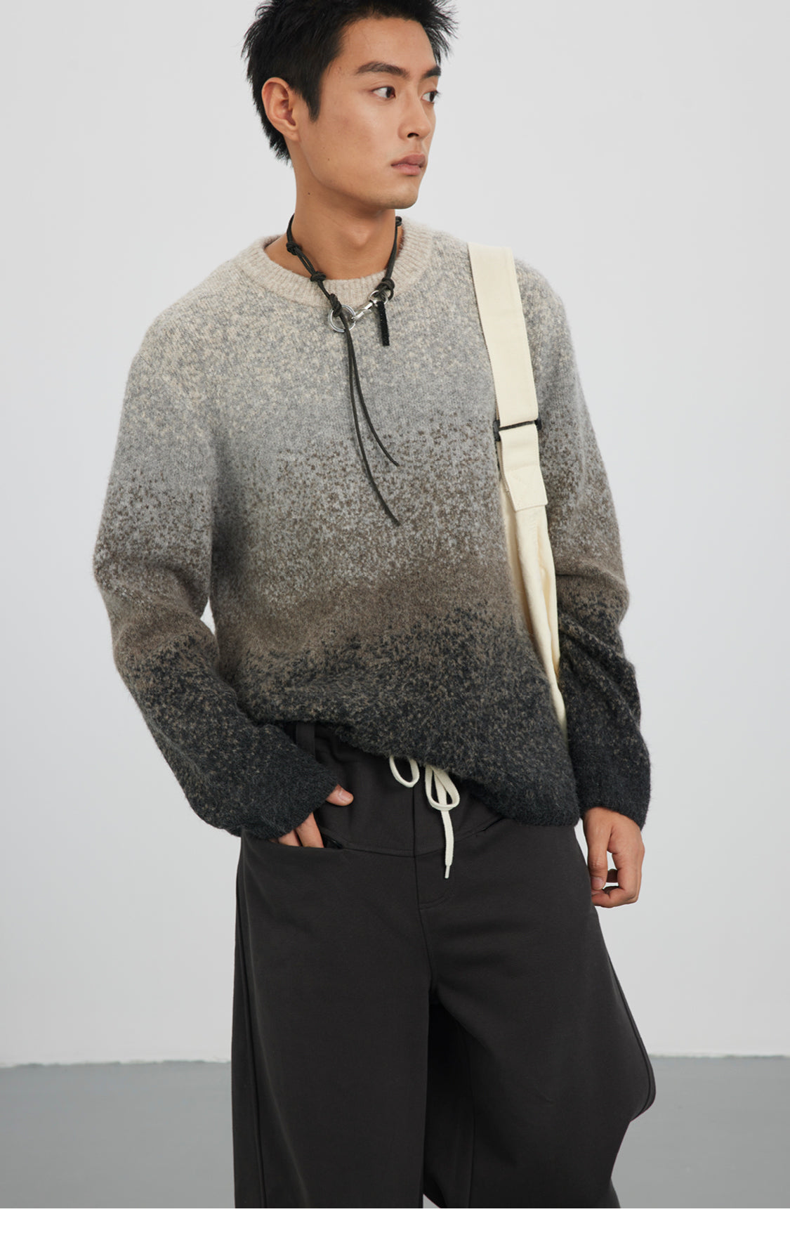 Gradient Crew Neck Sweater