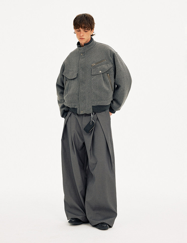 Stand Collar Workwear Jacket