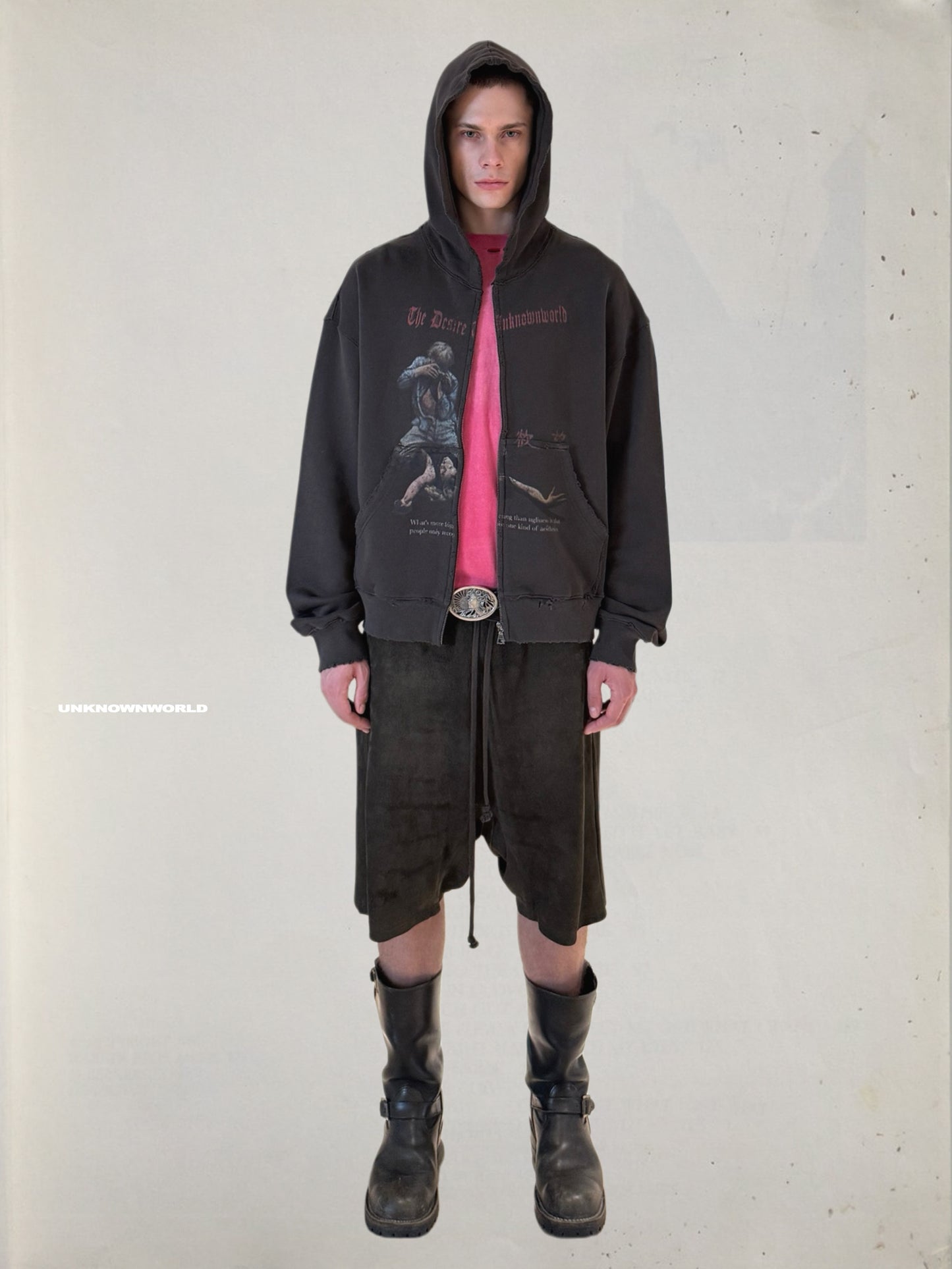 Zip-Up Hooded Sweatshirt