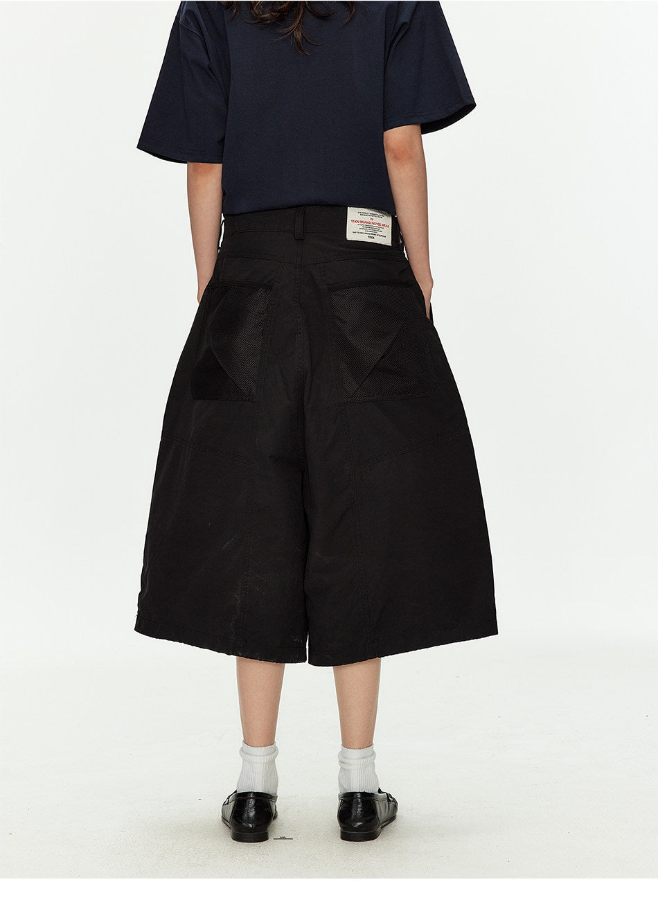 Mesh-Pocket Casual Shorts