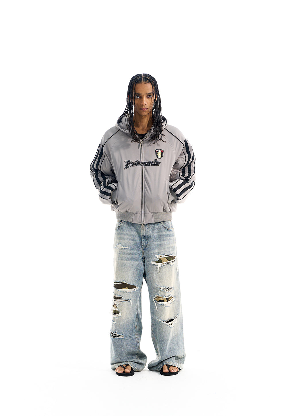 Badge Embroidery Cotton Jacket