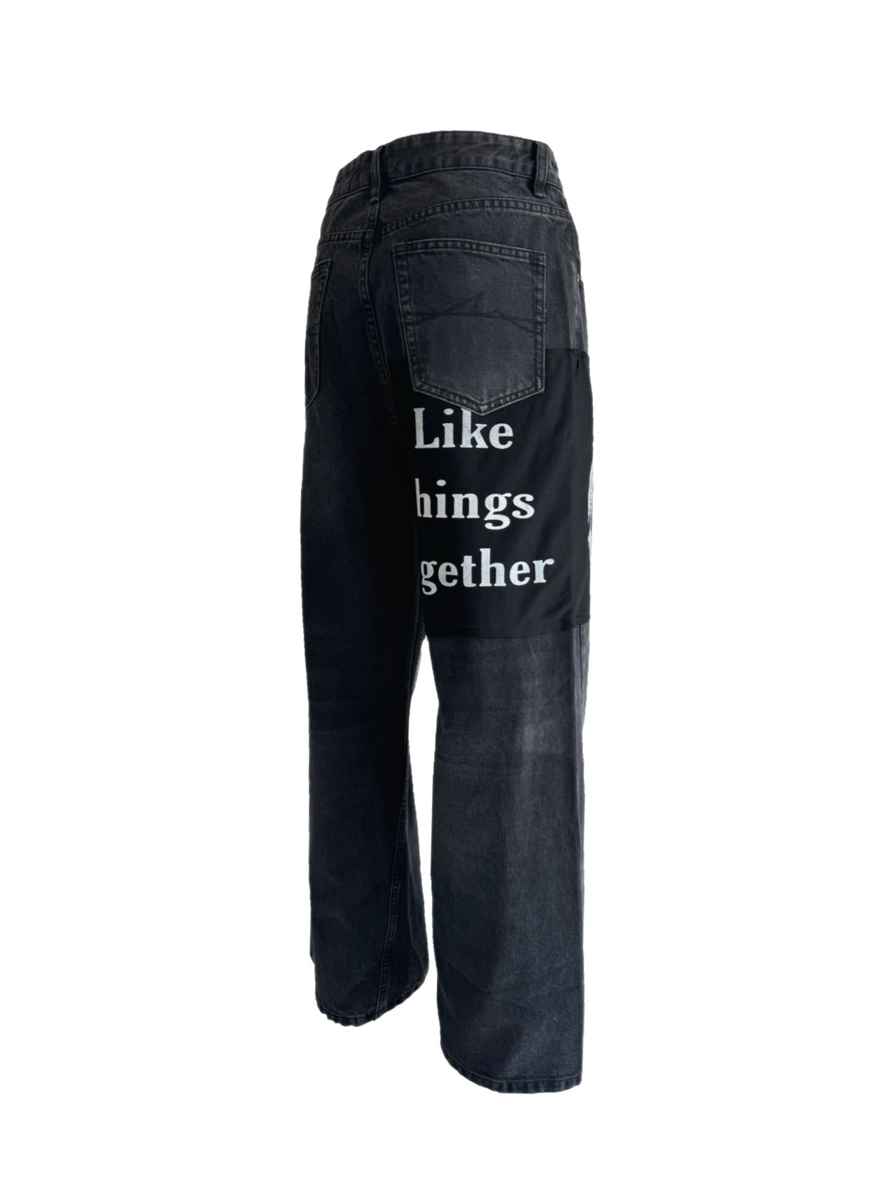 Vibe-washed Damaged Denim Pants