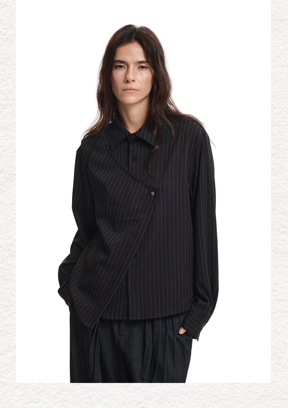 Deconstructed-Cut Casual Shirt