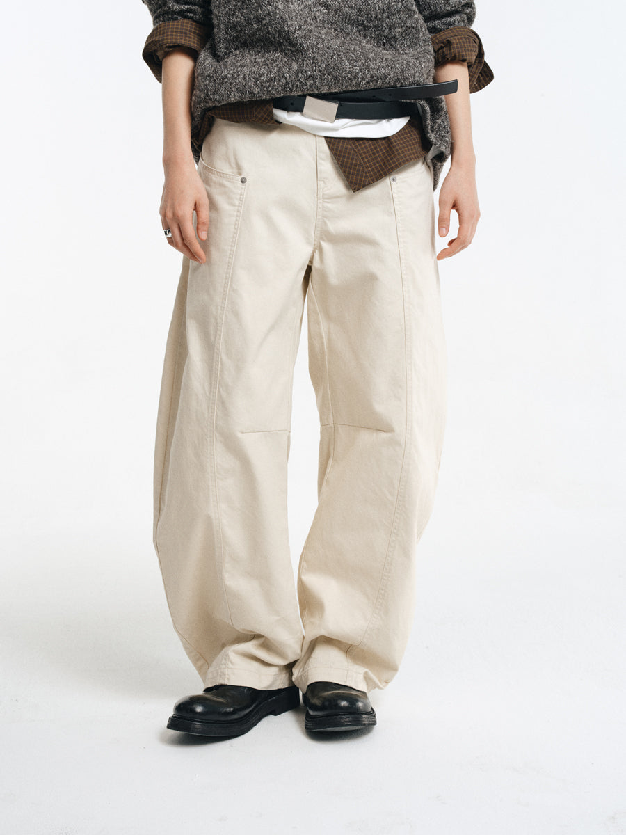 Cotton Rivet Casual Pants