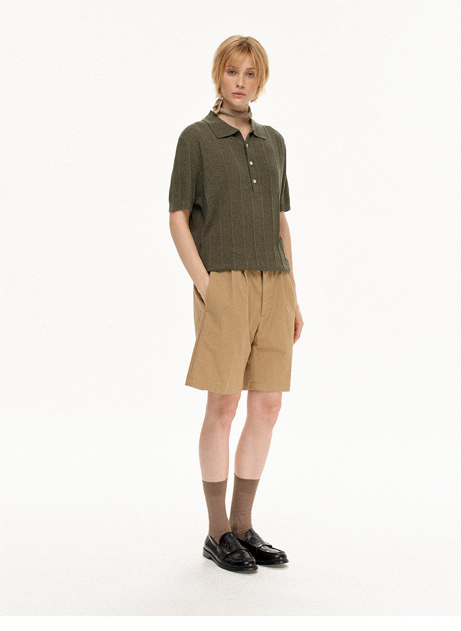 High-Quality Knit Polo Shirt