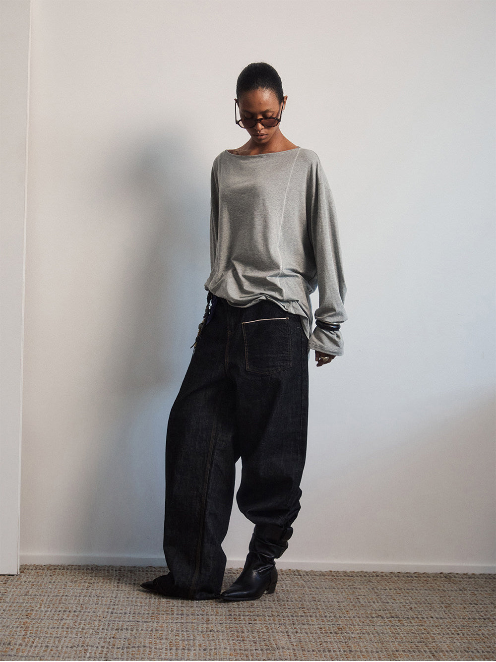 Relaxed Off-Shoulder T-Shirt