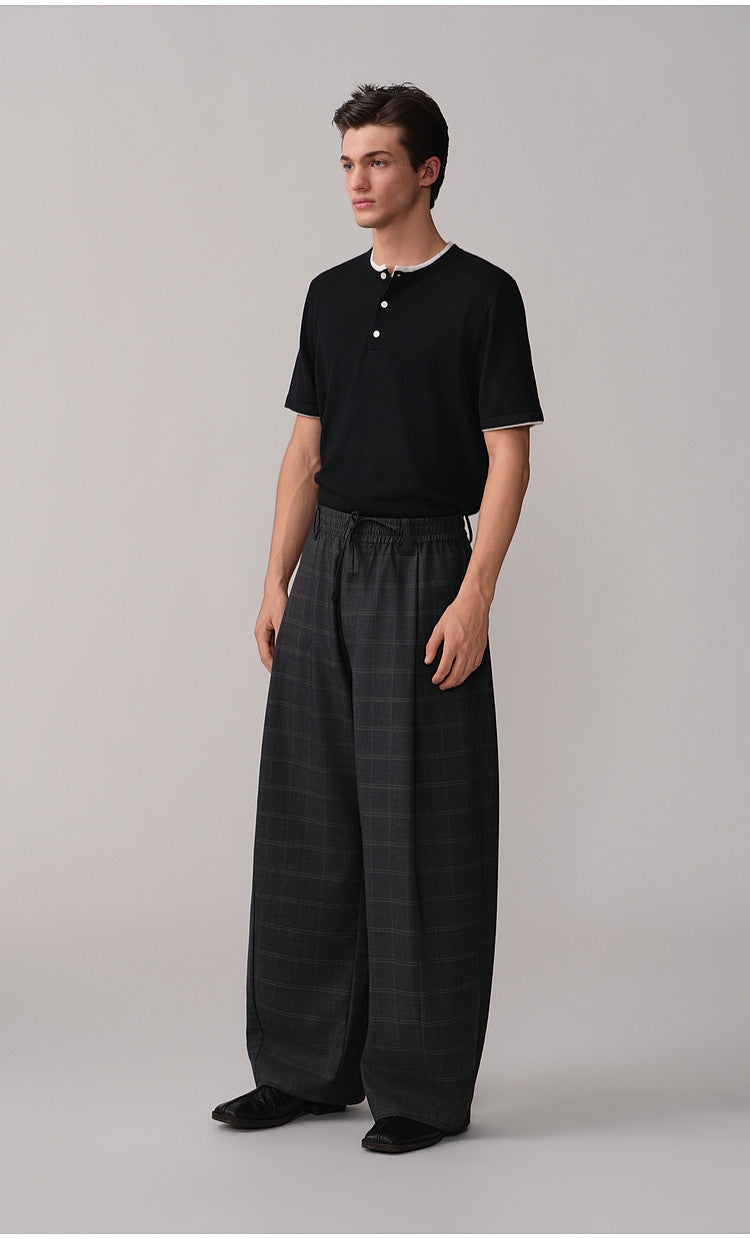 Faux Two-Piece Knit Shirt