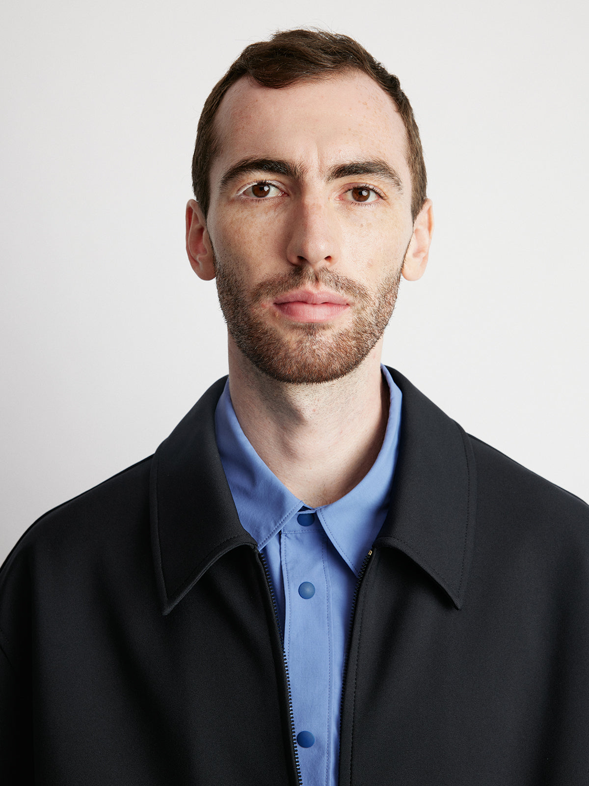 Short Wide Zipper Jacket