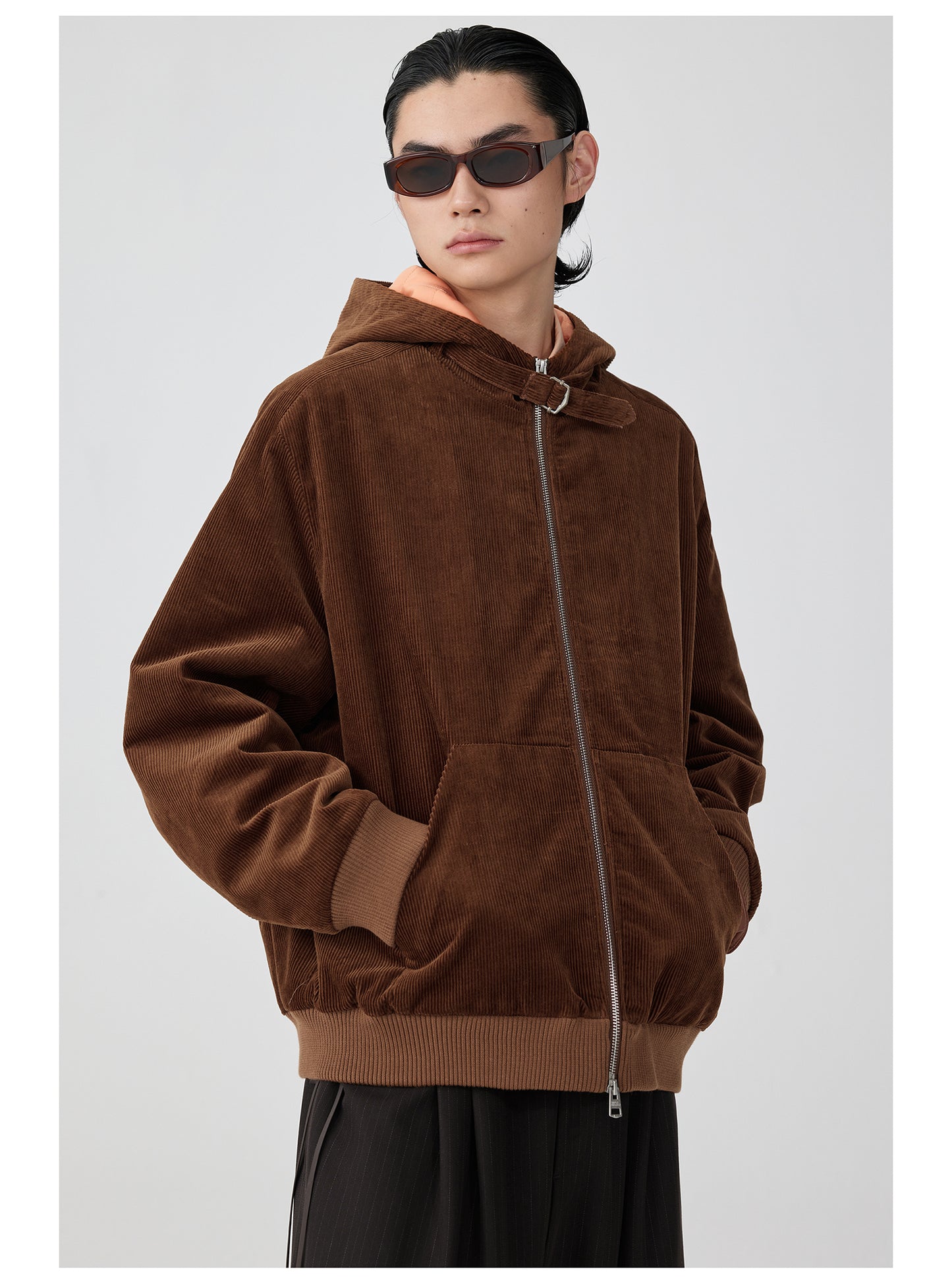 Corduroy Hooded Jacket