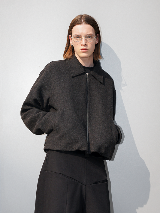 Wool Zip-Up Jacket