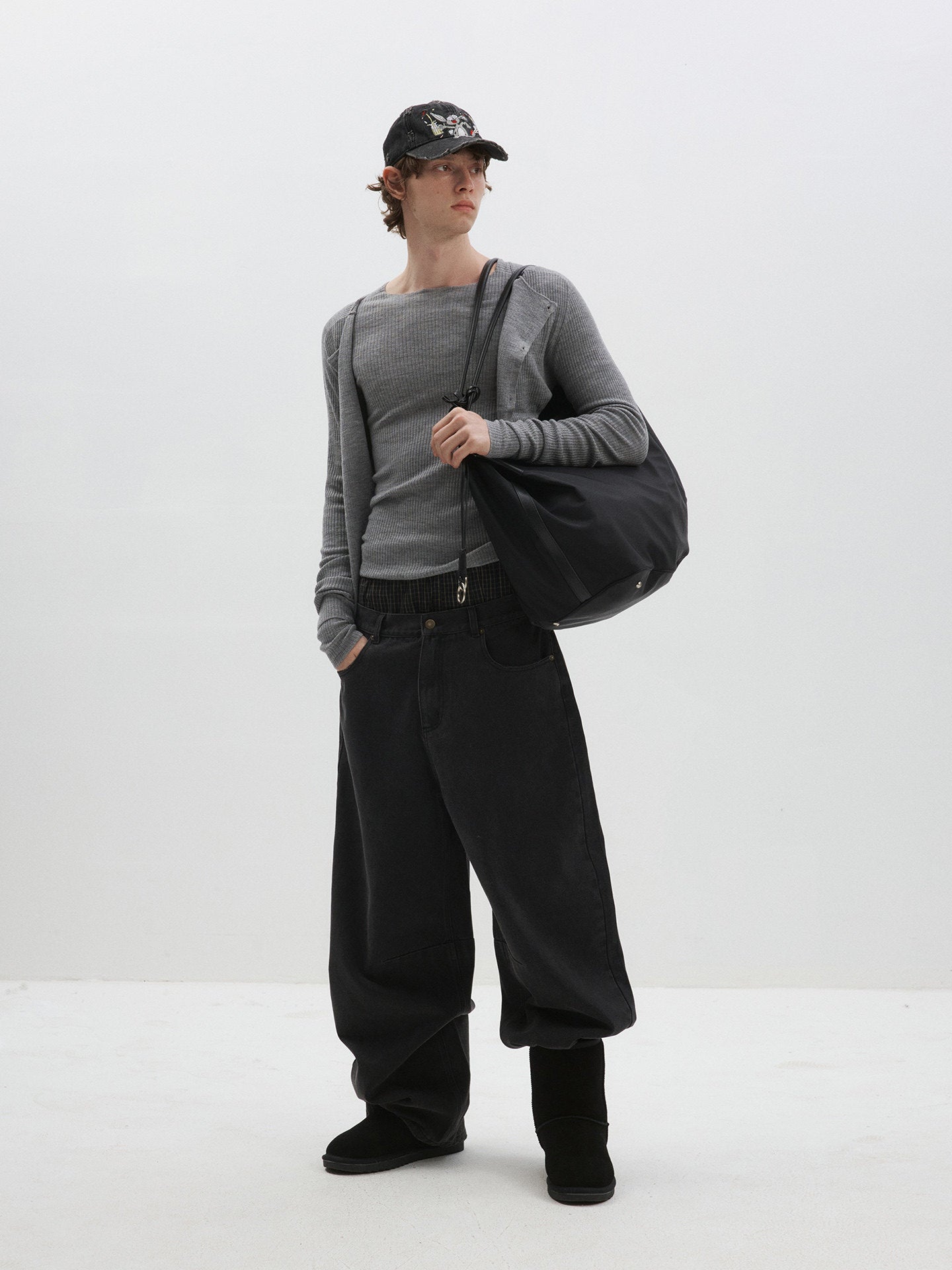 Wool Slim-Fit Knit Cardigan