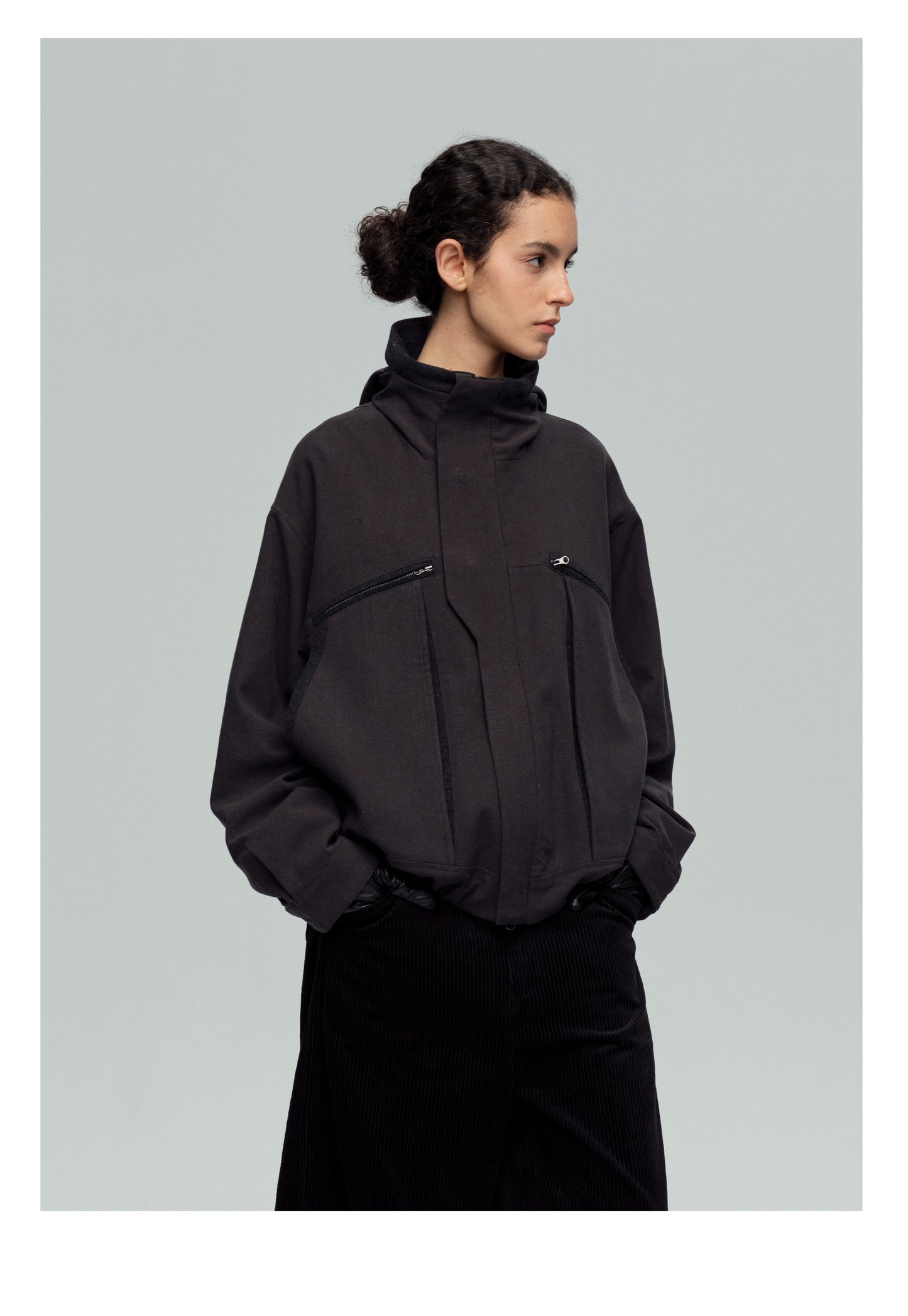 Stand Collar Big Pocket Jacket