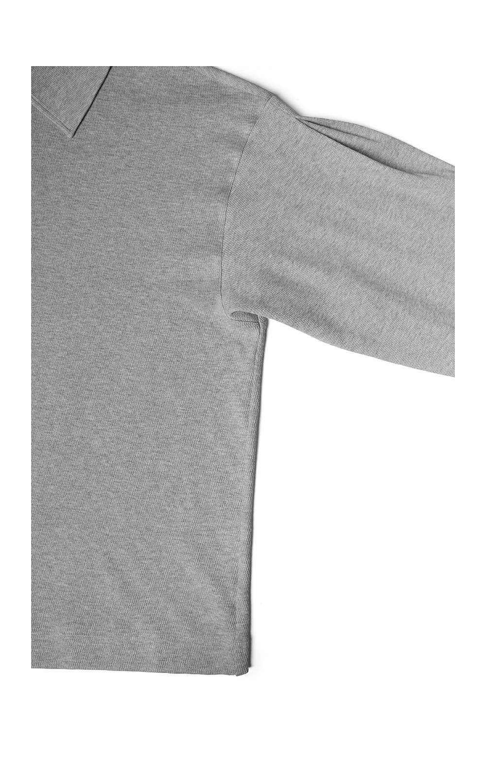 Knit Scarf Polo Shirt