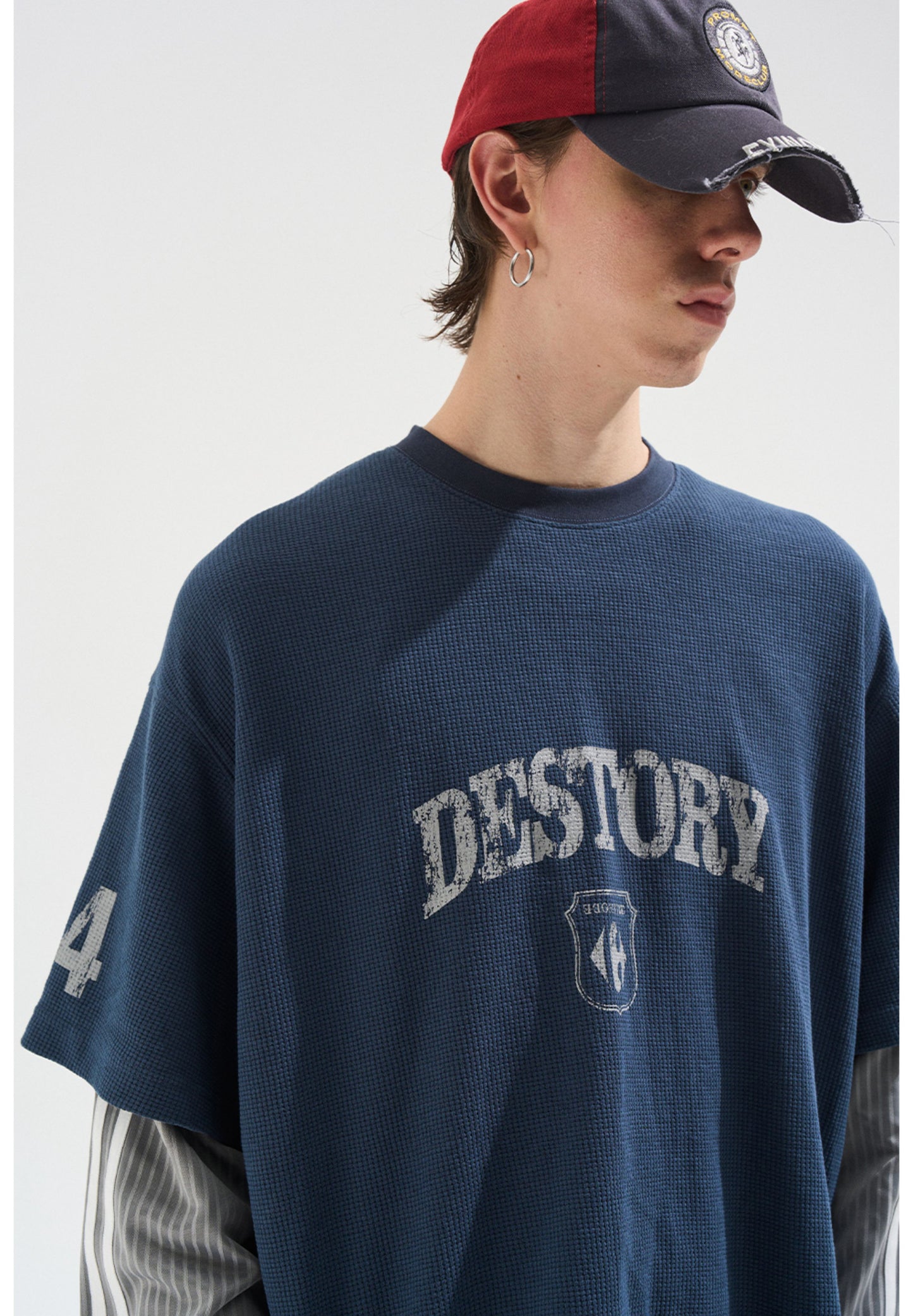 Fake Two-Piece Stitch T-Shirt