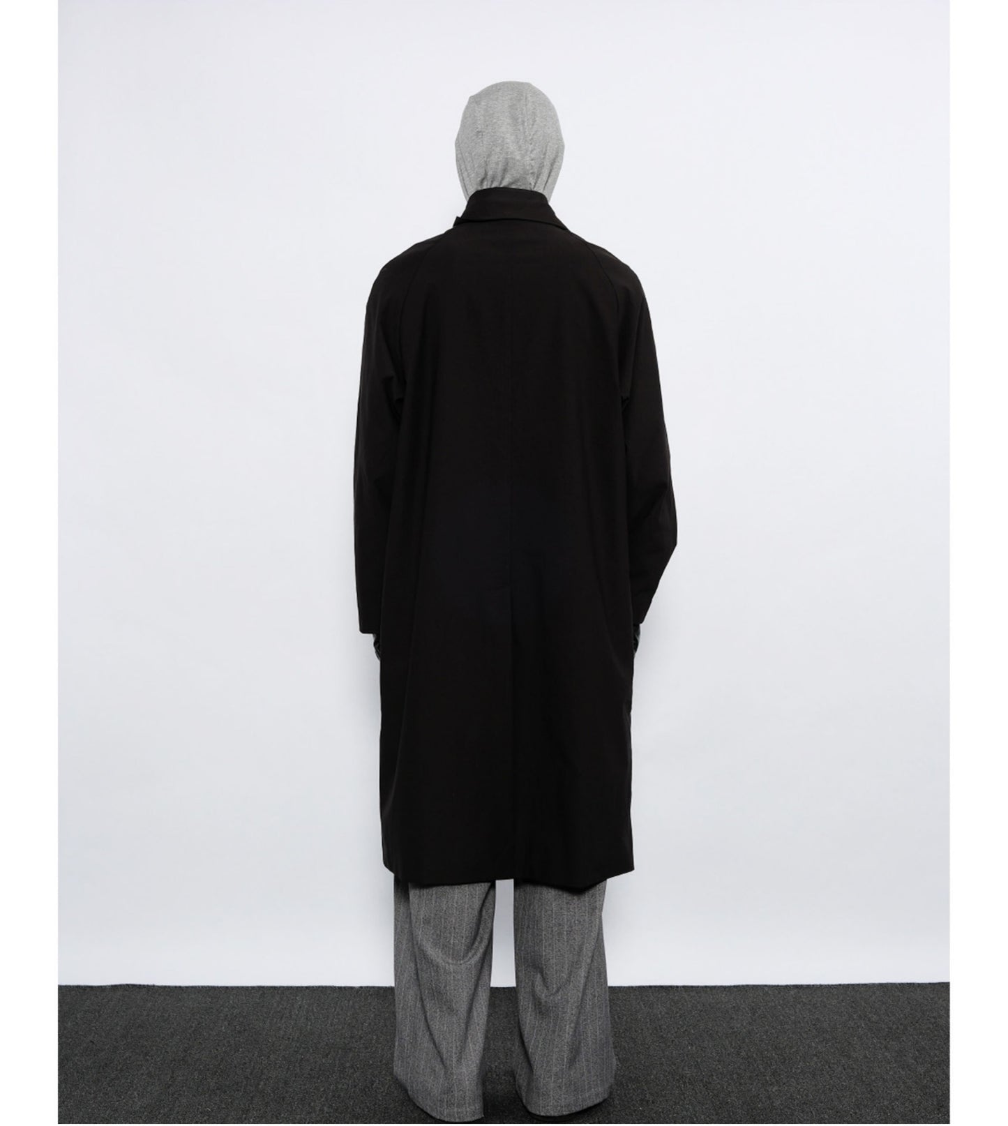 Slightly wrinkled finish Trench coat