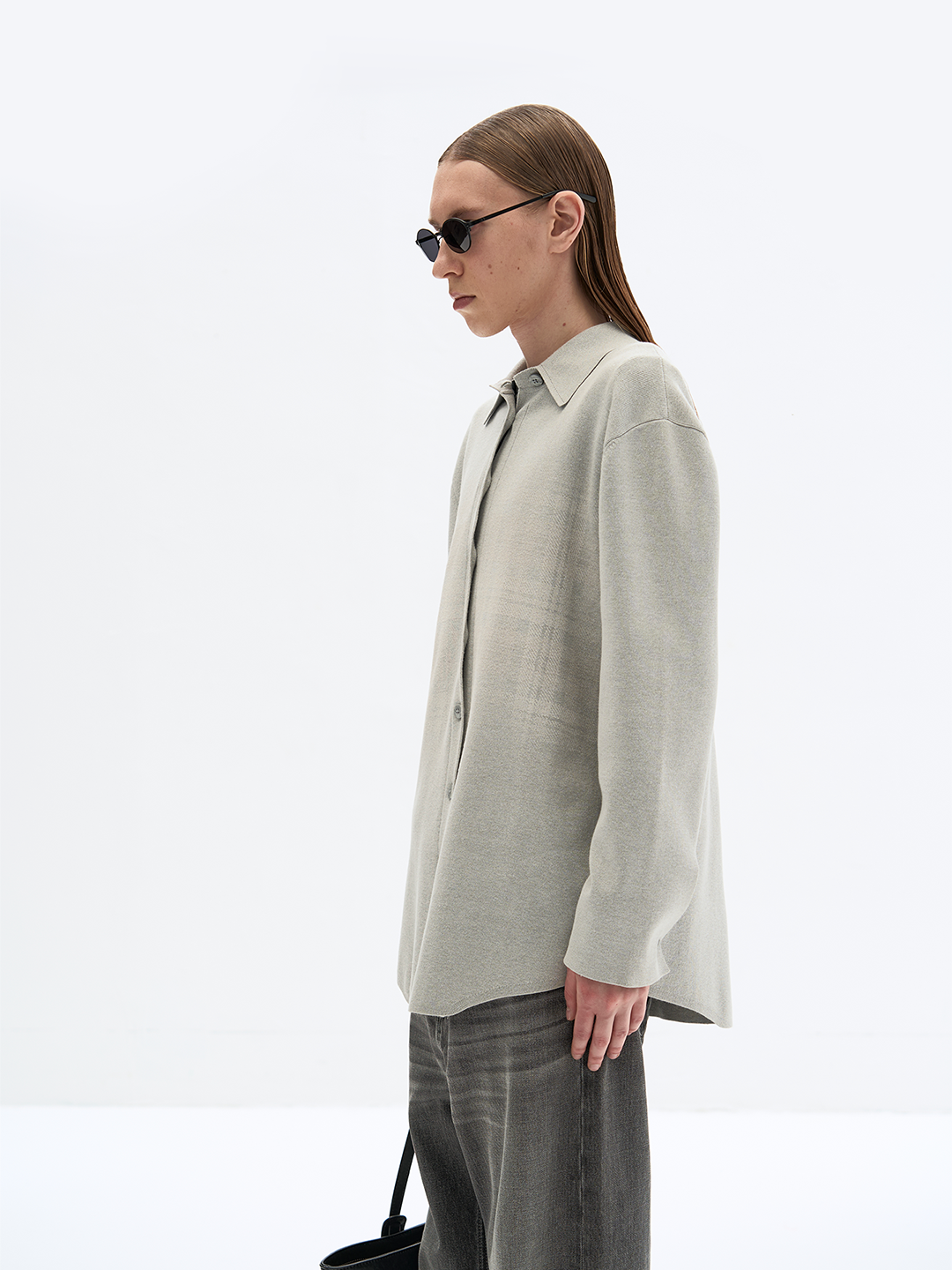 Mid-Length Drape Knit Cardigan