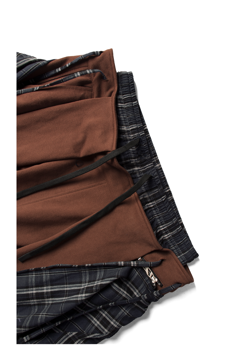 Double-Waistband Casual Pants