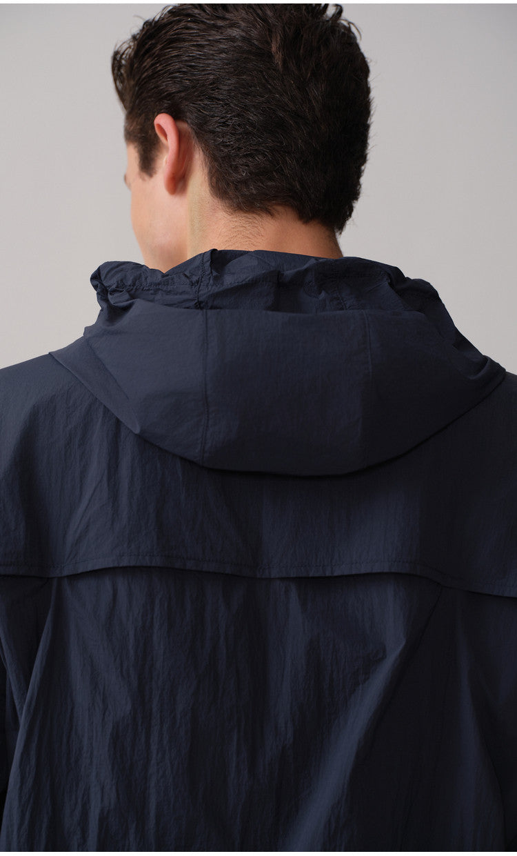 Lightweight, Wind-Resistant Casual Jacket with Hood