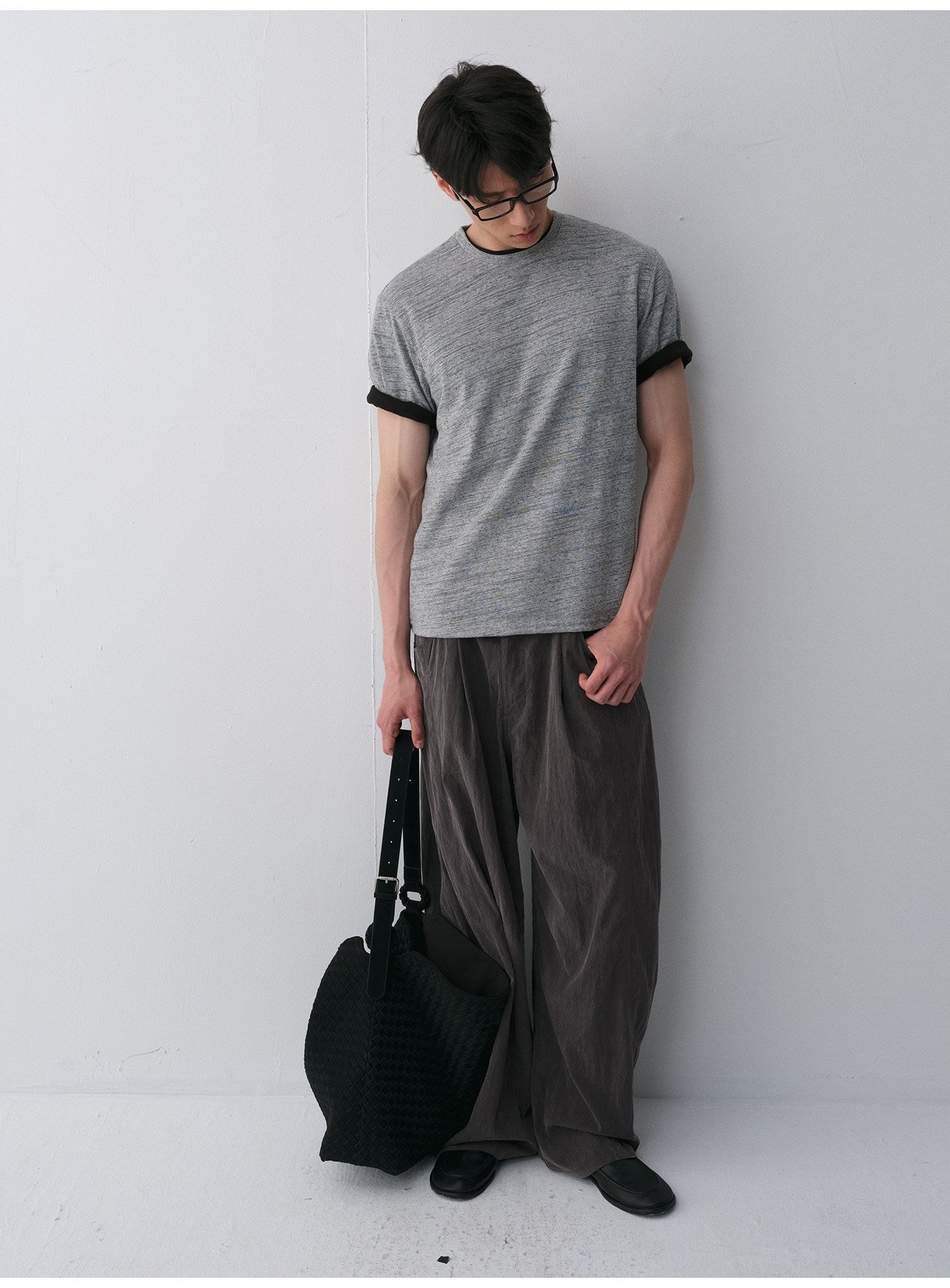 Linen-Blend Short-Sleeve T-Shirt