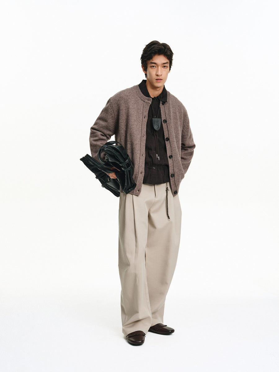 Cotton Blend Casual Pants