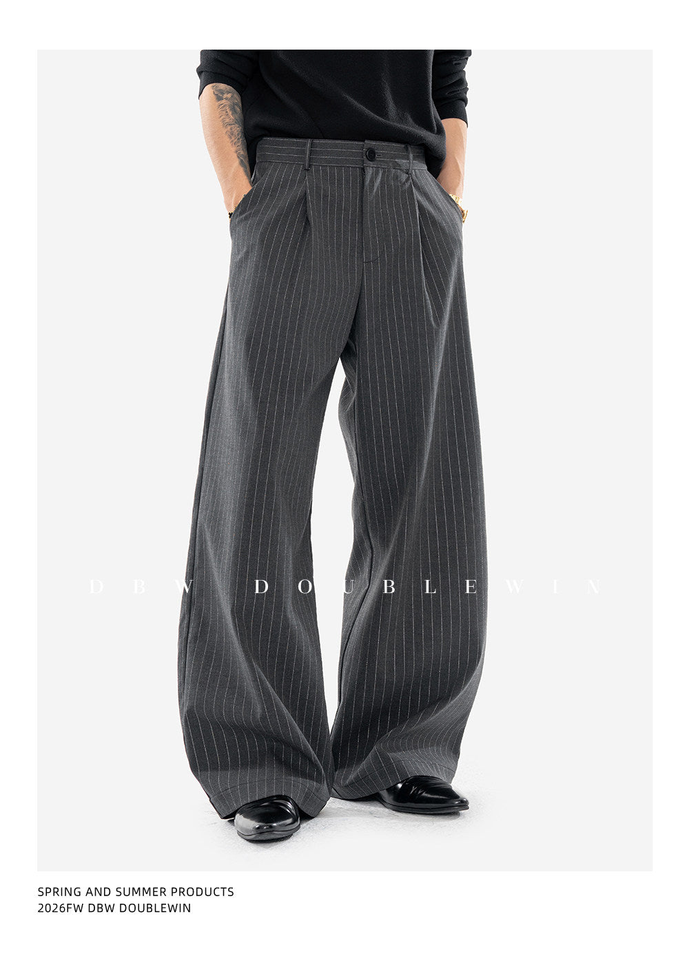 Wide-Shoulder Suit Set