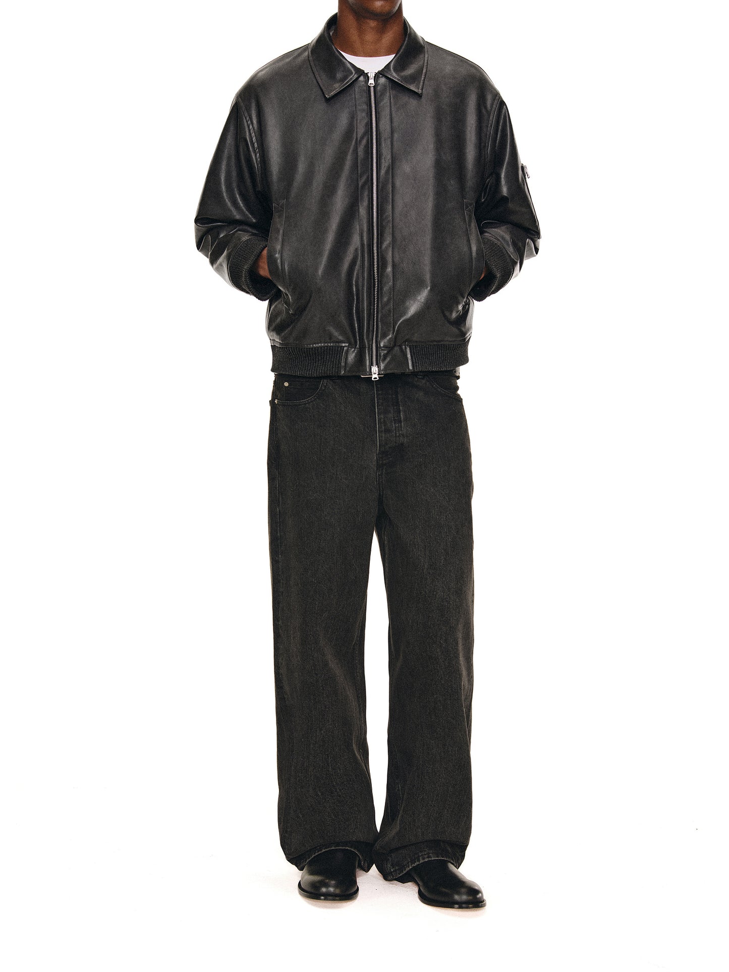 Fur Collar Bomber Jacket