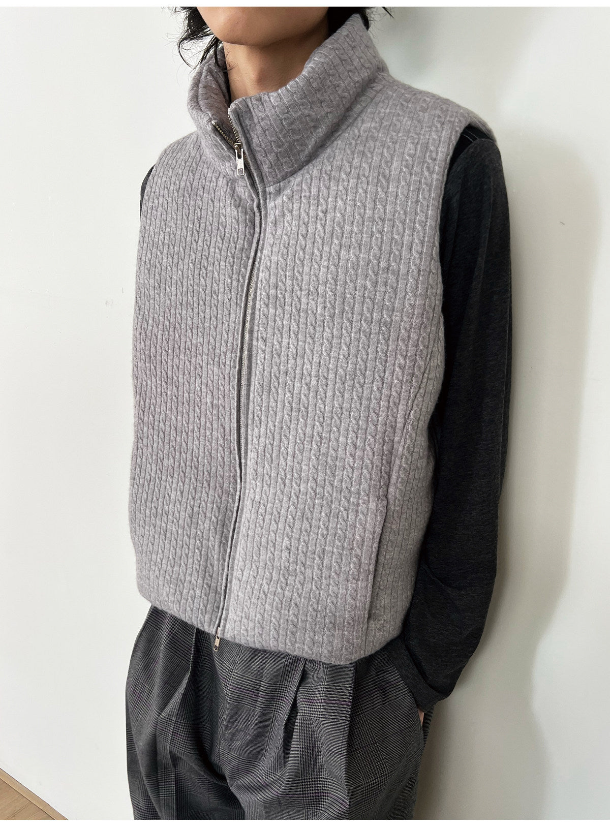 Cable-Knit Sweater Vest