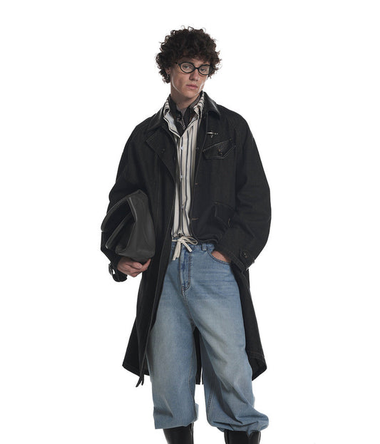 Patchwork Trench Coat