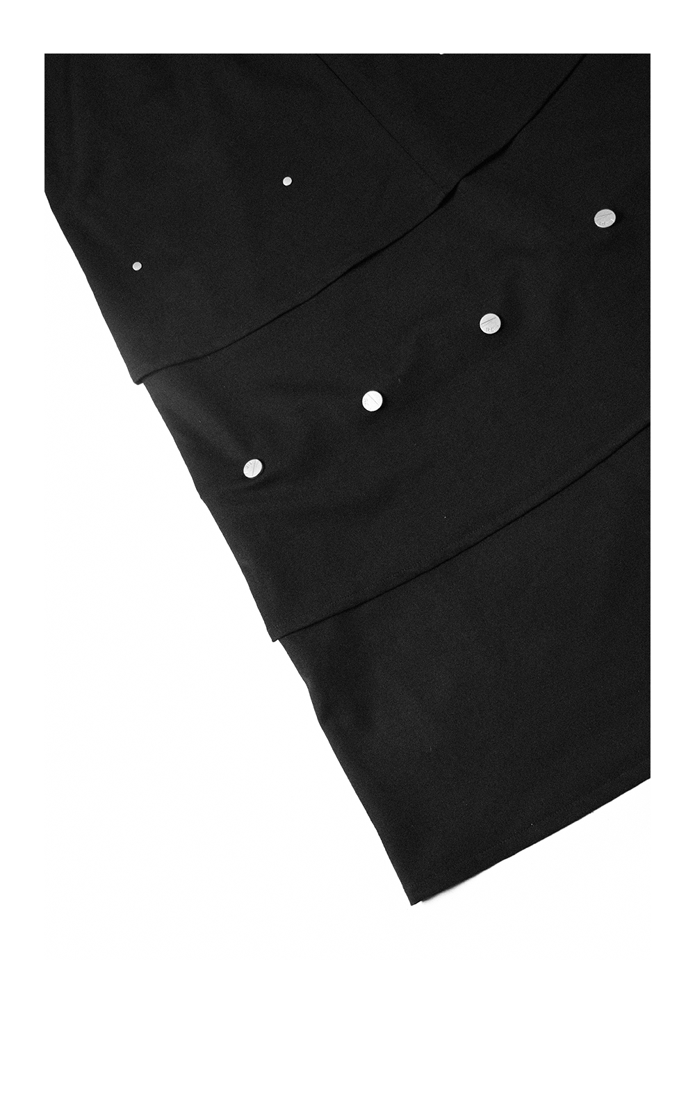 Detachable long skirt with buttons