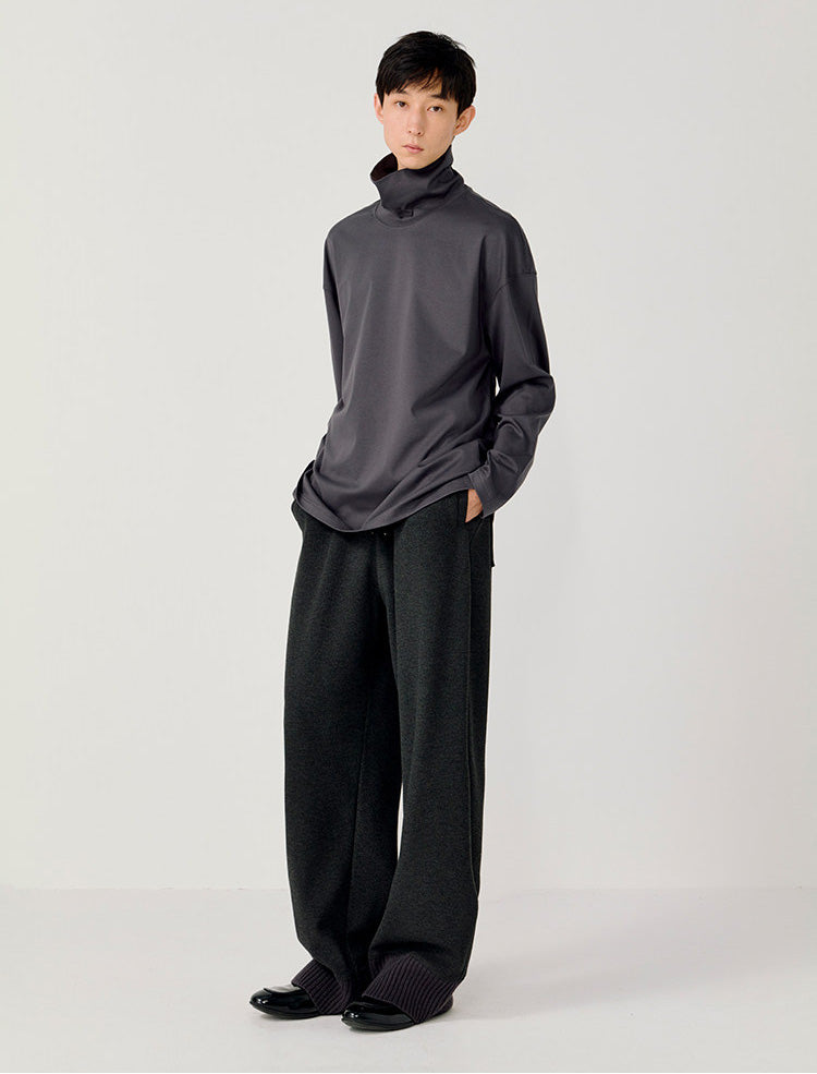 Knit Straight Casual Pants