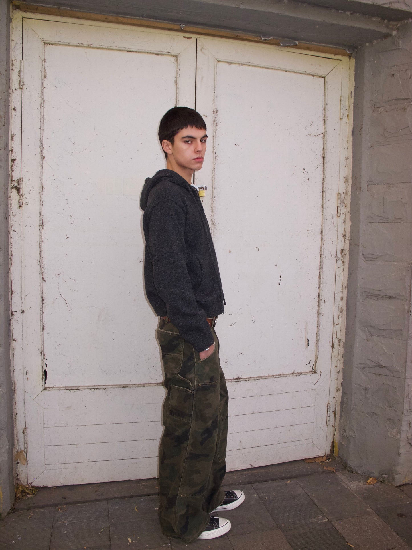 Retro Double-Knee Cargo Pants