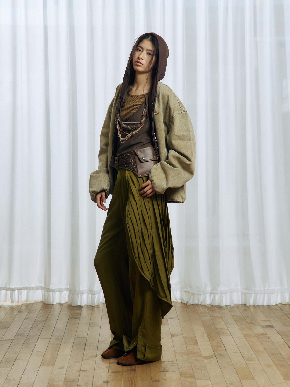 Pleated Casual Pants