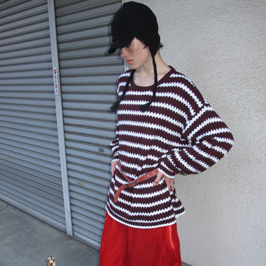 Striped Loose-Fit Sweater