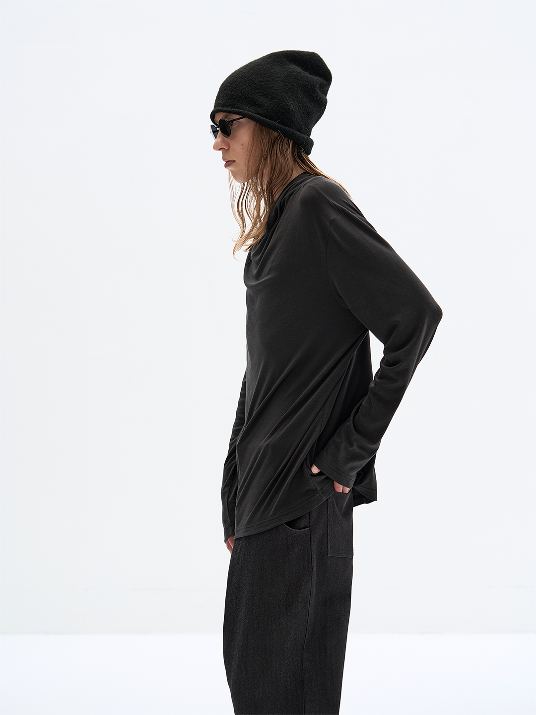 Stand Collar T-Shirt