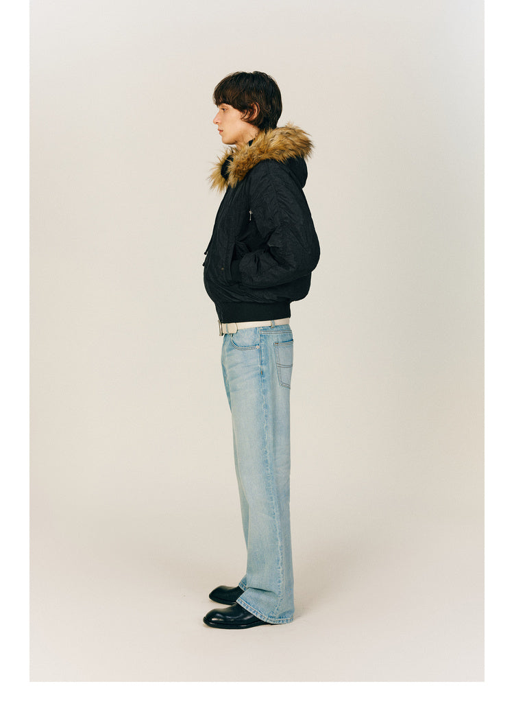 Hooded quilted jacket